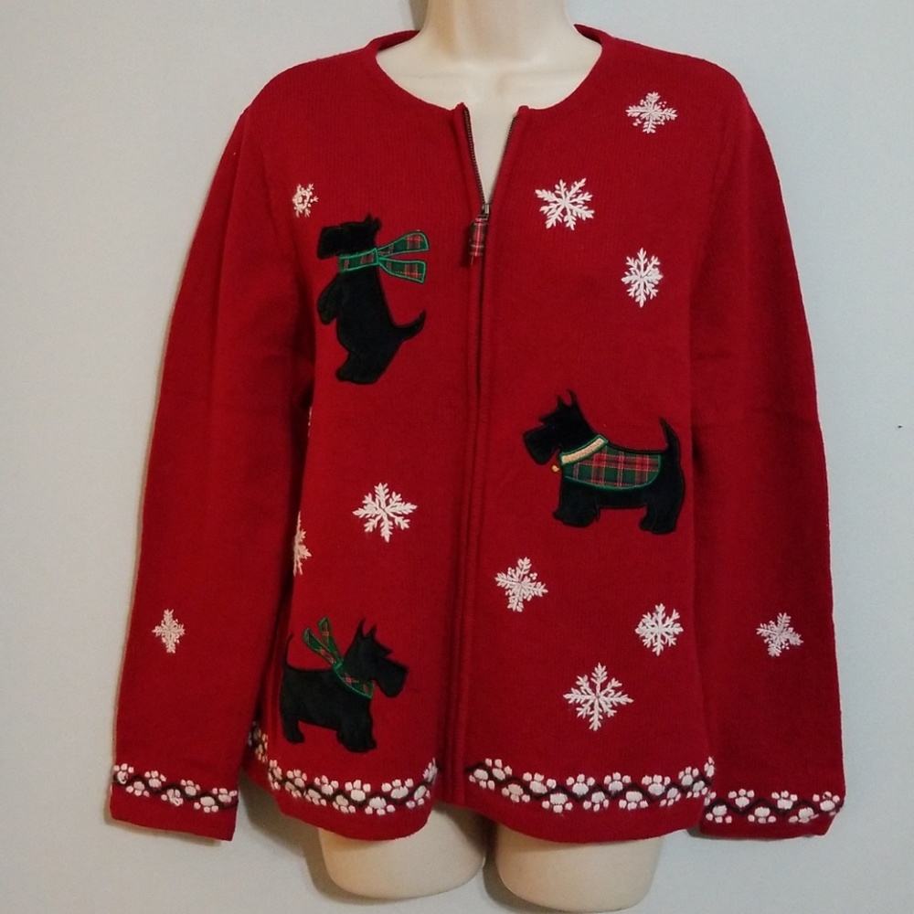 charter club 100% lambs wool vintage women's Christmas sweater